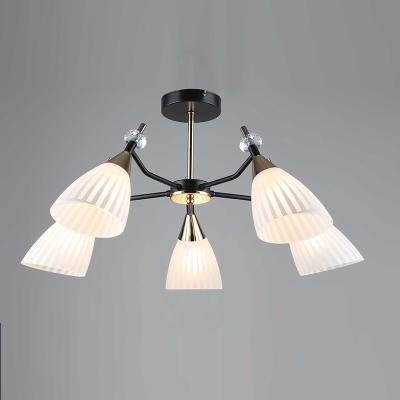 Люстра ЛАЙТ СФЕРА 5052/5 Coffee+FGD Кофе, золото