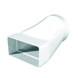 922 СП15КП, Соединитель эксцентриковый, плоского воздуховода с круглым пластик, 90х220/D150, ЭРА 