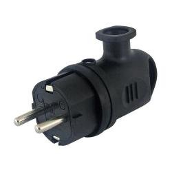 Вилка TDM угловая с ушком черный