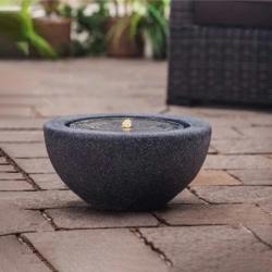 Фонтан GLQ Чаша-полусфера Графит 60*60*30 см