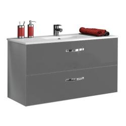 Тумба с раковиной JACOB DELAFON Ola 100 серый антрацит