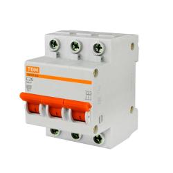 Автоматический выключатель TDM ВА47-63 3Р 20 А С 4,5 кА