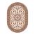 Ковер SHAHREZA	d210 овал CREAM-BROWN  1,2  х 1,7 м