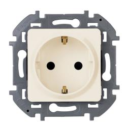 Механизм розетки сетевой LEGRAND Inspiria с заземлением слоновая кость 673721
