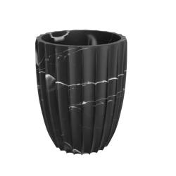 Стакан для зубной пасты LEMER Black Marble 