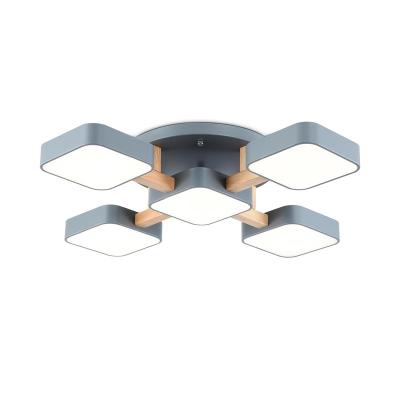 Люстра AMBRELLA Comfort FL4882/5 GR/WD Серый