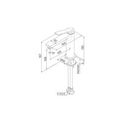 Смеситель для умывальника IDDIS Parker PARBL00i01