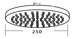 Верхний душ VODA VTS01 