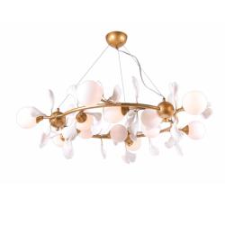 Люстра ЛАЙТ СФЕРА 2661A/12 Spray paint Brass+white Латунь