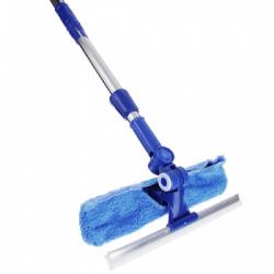 Окномойка 105см VETTA двухсторонняя, скребок+микрофибра,телескопический черенок 105см