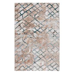 Ковер БЕЛЛА K551B - CREAM SHIRINK / BLUE FDY прямоугольник размер 0,8*1,5 м