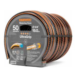 Шланг поливочный DAEWOO UltraGrip Черный, оранжевый 3/4" 50 м
