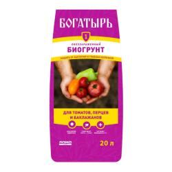 Грунт ЛАМА ТОРФ Богатырь Для томатов, перца и баклажанов 20 л