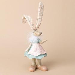 (АКЦИЯ) Cтатуэтка 9,5*9,5*27см Кролик полистоун /125-303/LEFARD/ 