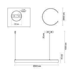 Подвес ODEON Indie 6535/57L Латунь