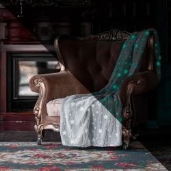 Плед CASA CONFORTE Stella Звезды Серый 150*200 см