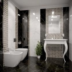 Плитка базовая GRACIA CERAMICA Фиеста Чер 02 25*40 см
