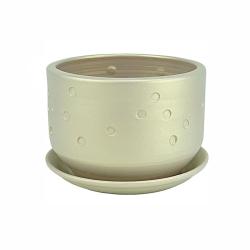 Горшок керамический САДЫ АУРИКИ Марго Бежевый 1,2 л
