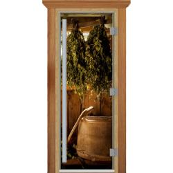 Дверь для бани DOORWOOD Престиж правое 1900*700 мм А098