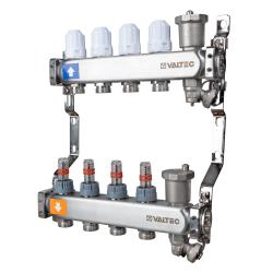 Коллектор нержавеющий VALTEC с расходомерами 9 выходов 1*3/4" EK VTc.579.EMNX.0609