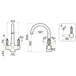 Смеситель для кухни OMOIKIRI Okinawa-G 4994016