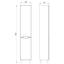 Пенал АСБ-МЕБЕЛЬ Вита 35*190 см