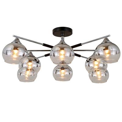 Люстра ЛАЙТ СФЕРА 74539/8 Chrоme+black Черный