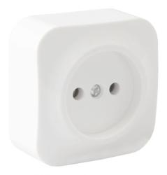 Розетка сетевая НАРОДНАЯ ПРОДУКЦИЯ Дача белый