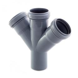 Крестовина канализационная SINIKON 50 мм 45°