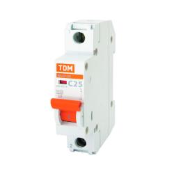 Автоматический выключатель TDM ВА47-29 1Р 25 А С 4,5 кА