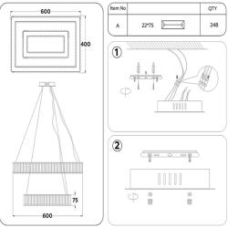 Люстра AMBRELLA Traditional TR5007/2 GD/CL Золото