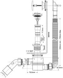 Сифон для ванны MCALPINE MRB11-WH