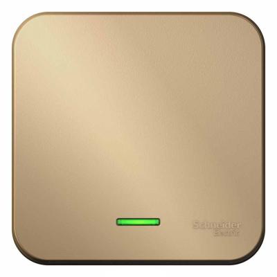 Выключатель SYSTEME ELECTRIC Blanca 1 клавиша с подсветкой титан BLNVA101114