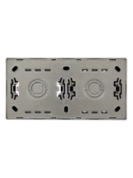 Блок розетка и переключатель LEZARD Leto платина 752-3500-170BVP