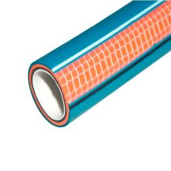 Шланг поливочный ПОЛИМЕР ШЛАНГ Prestige Голубой, оранжевый 1/2" 15 м