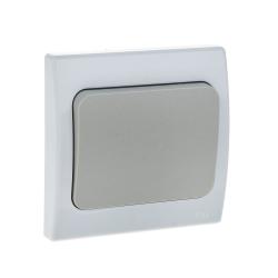 Выключатель TDM Вуокса 1 клавиша серый SQ1803-0101