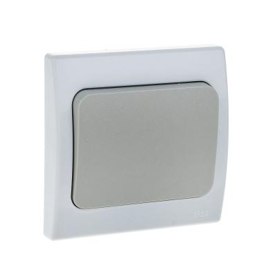 Выключатель TDM Вуокса 1 клавиша серый SQ1803-0101