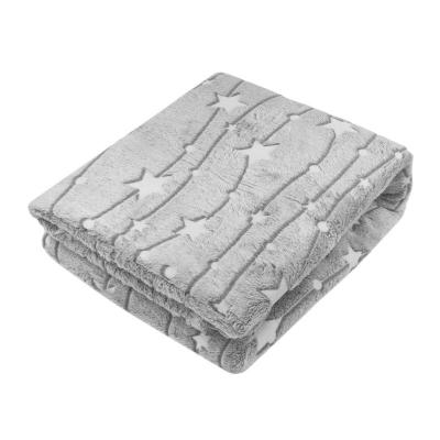 Плед CASA CONFORTE Stella Звезды Серый 150*200 см