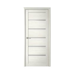 Дверное полотно ALBERO Вена кипарис белый остекленное 2000*800 мм