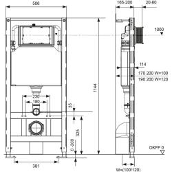 Инсталляция для унитаза TECE Spring R с клавишей S300300-9940103