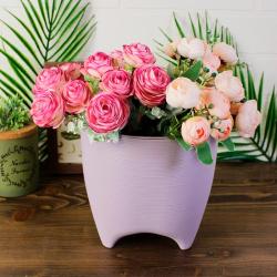 Горшок пластиковый ЛИВИНГРИН Де коста Сиреневый 2,25 л