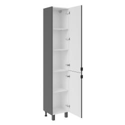 Пенал АСБ-МЕБЕЛЬ Дора серый 35*188,7 см