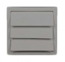 Решетка вентиляционная ERA 1515 К10Ф с гравитационными жалюзи серая