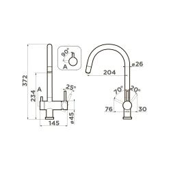 Смеситель для кухни OMOIKIRI Yamada-GR-P 4974261