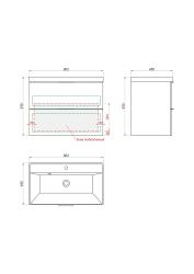 Тумба с раковиной КАКСА-А Novella 80 