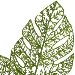 Декоративная веточка СЕРПАНТИН Южная зима нежный зеленый 62 см