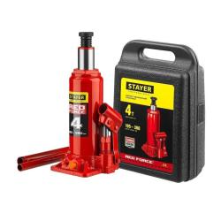 Домкрат гидравлический STAYER Red force бутылочный 4 т 43160-4-K_z01