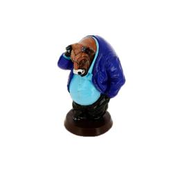 Фигурка 28см Бык, гипс синий /G025-28-103/Яблоко/