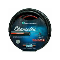 Шланг поливочный AQUAPULSE Чемпион Черный, красный 3/4" 20 м