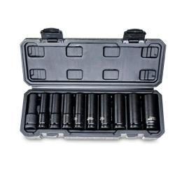 Набор головок торцевых ударных удлин. грубоких 1/2", 10шт (10-22мм) AVS /A40988S/